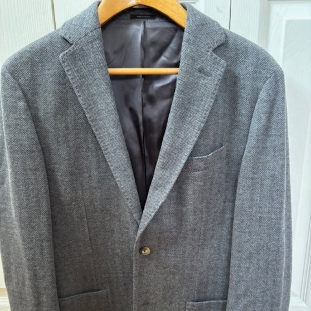 Mens Massimo Dutti Heringbone Sport Jacket Sz 40R